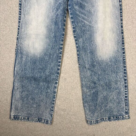 Brand New Kancan Juniors Size 13/30 90s Flared Leg Jeans Light Blue Acid Wash - Picture 3 of 13